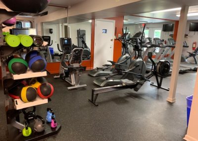 Wonderful fitness center with quality equipment exclusively in Radwyn apartments for rent